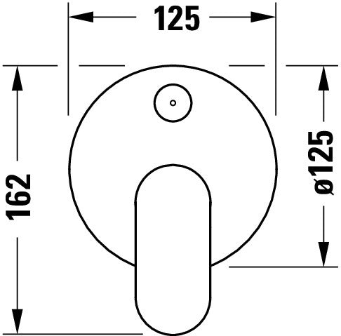 Duravit Wave Einhebelmischer Set Unterputz, 2 Verbraucher - Chrom hochglanz