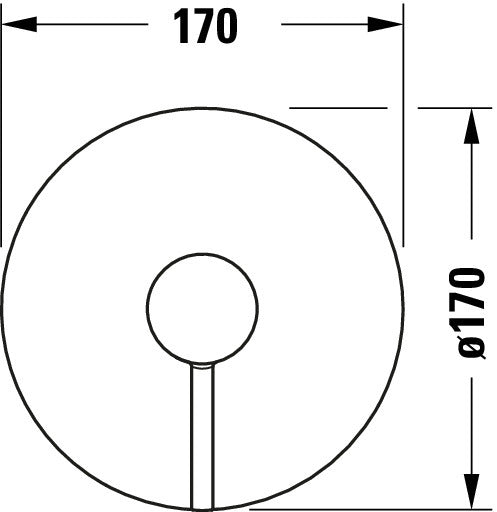 Duravit Circle single-lever concealed shower mixer