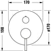 Duravit Circle ééngreeps inbouw badmengkraan