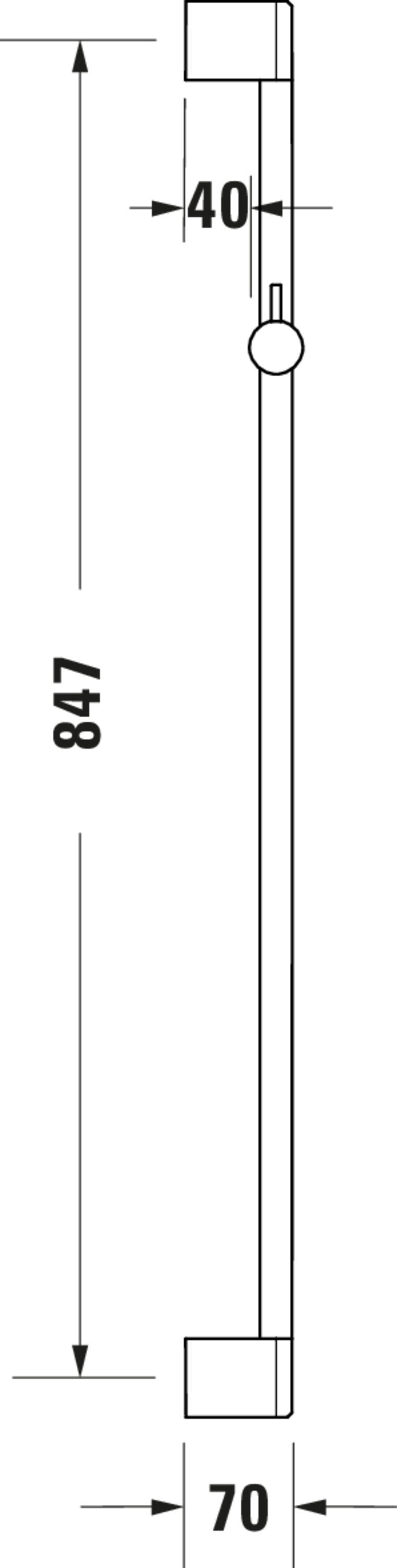Mitigeur de douche apparent Duravit Wave avec mélangeur de douche monocommande