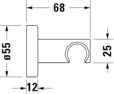 Duravit universele douchehouder