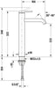 Duravit C.1 eengreeps-wastafelmengkraan XL