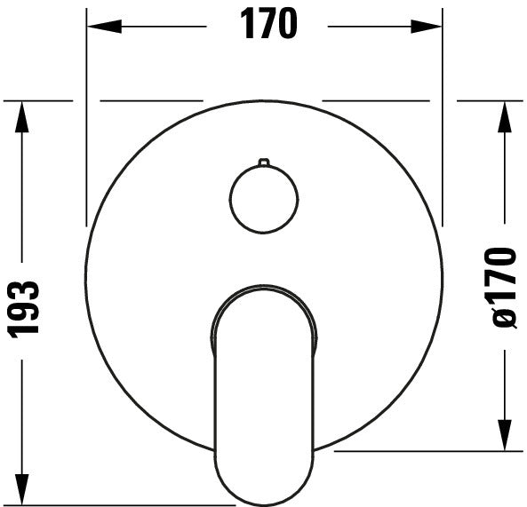 Duravit Wave single-lever bath mixer concealed