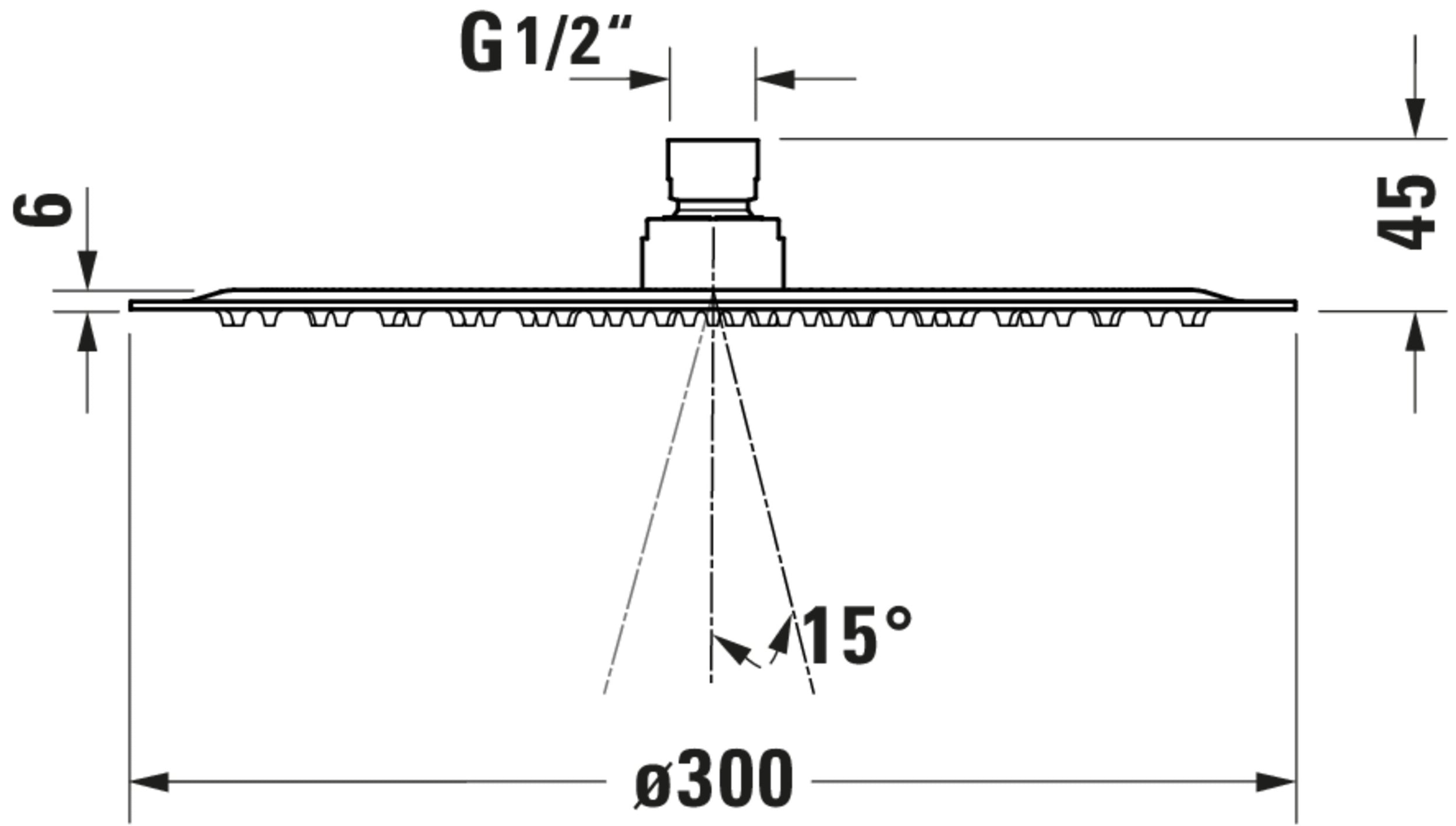 Douche de tête universelle Duravit