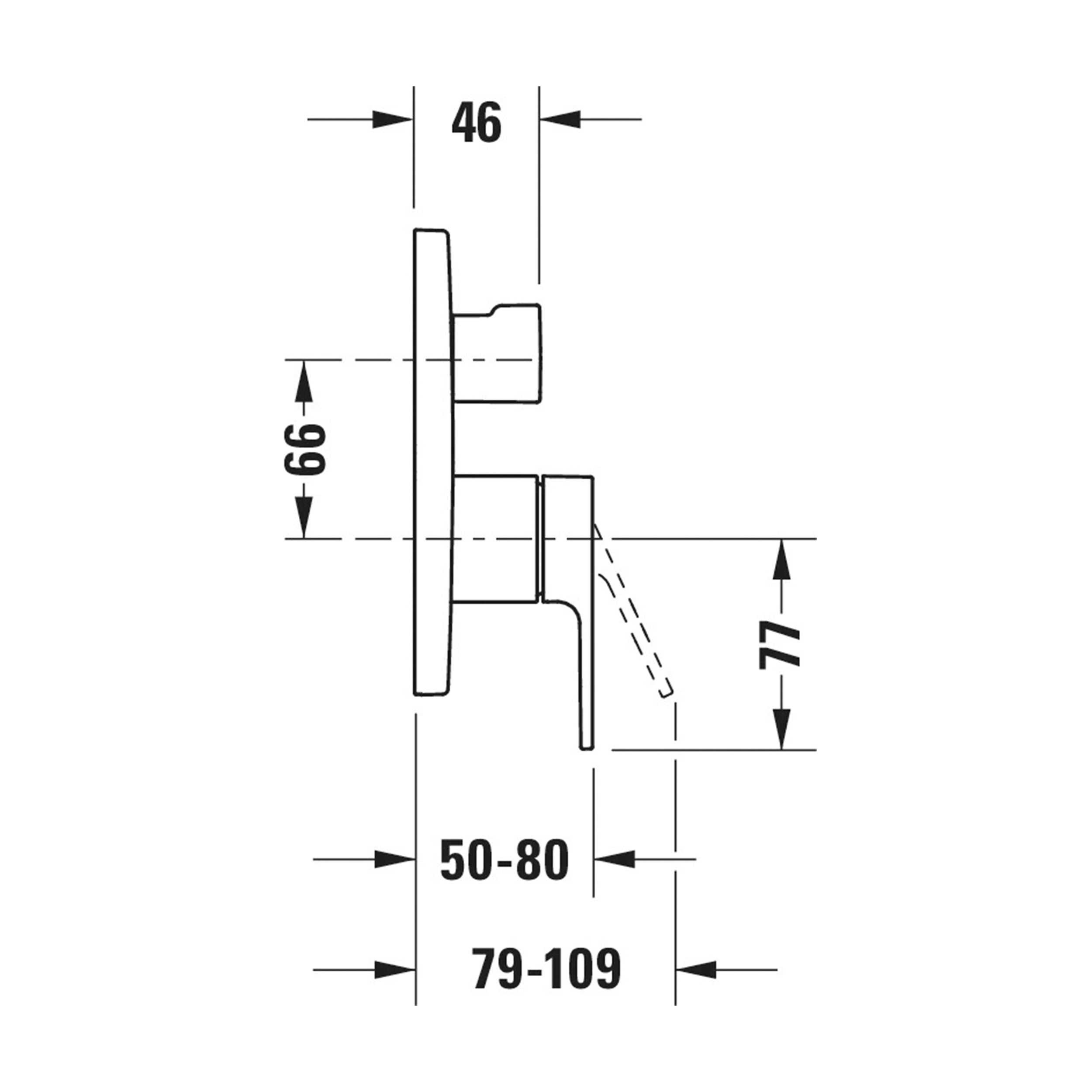 Duravit B.3 Wannenarmatur, Unterputz, 2 Verbraucher, Chrom