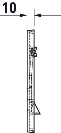Duravit DuraSystem Betätigungsplatte mechanisch für WC