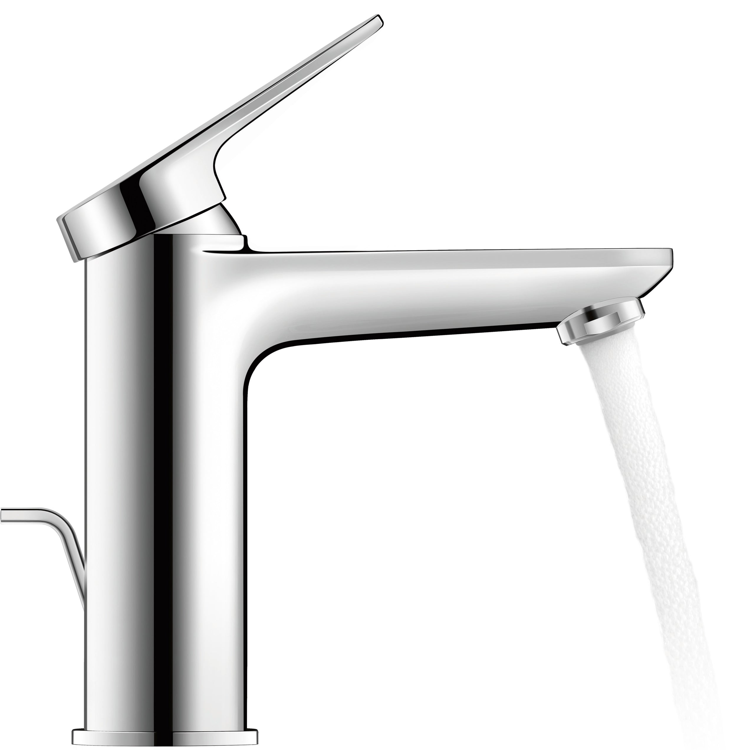 Duravit Wave single-lever basin mixer M FreshStart - drain fitting selectable