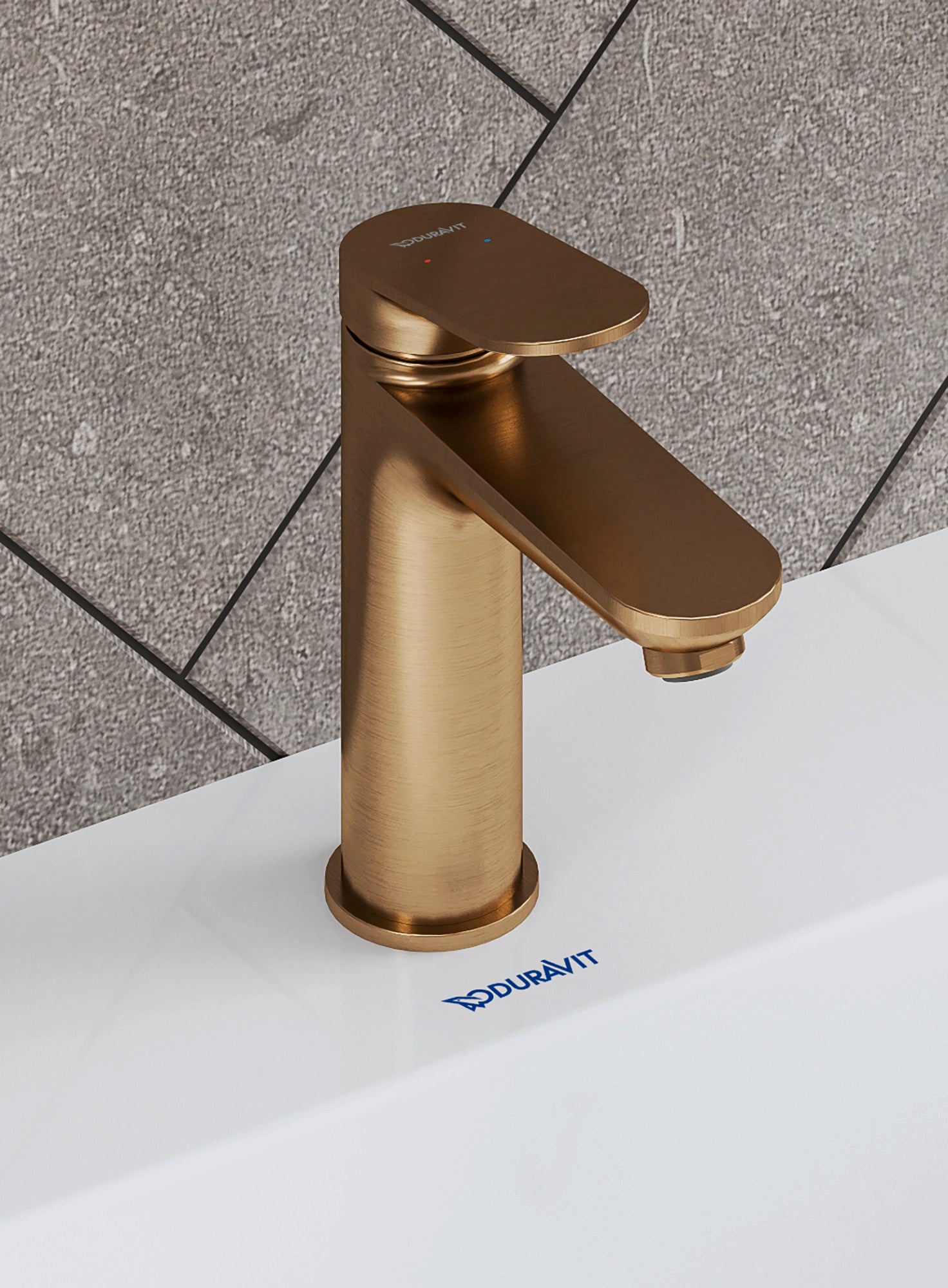 Wave Duravit Mitigeur monocommandé pour lavabo M avec tirette - Couleur au choix