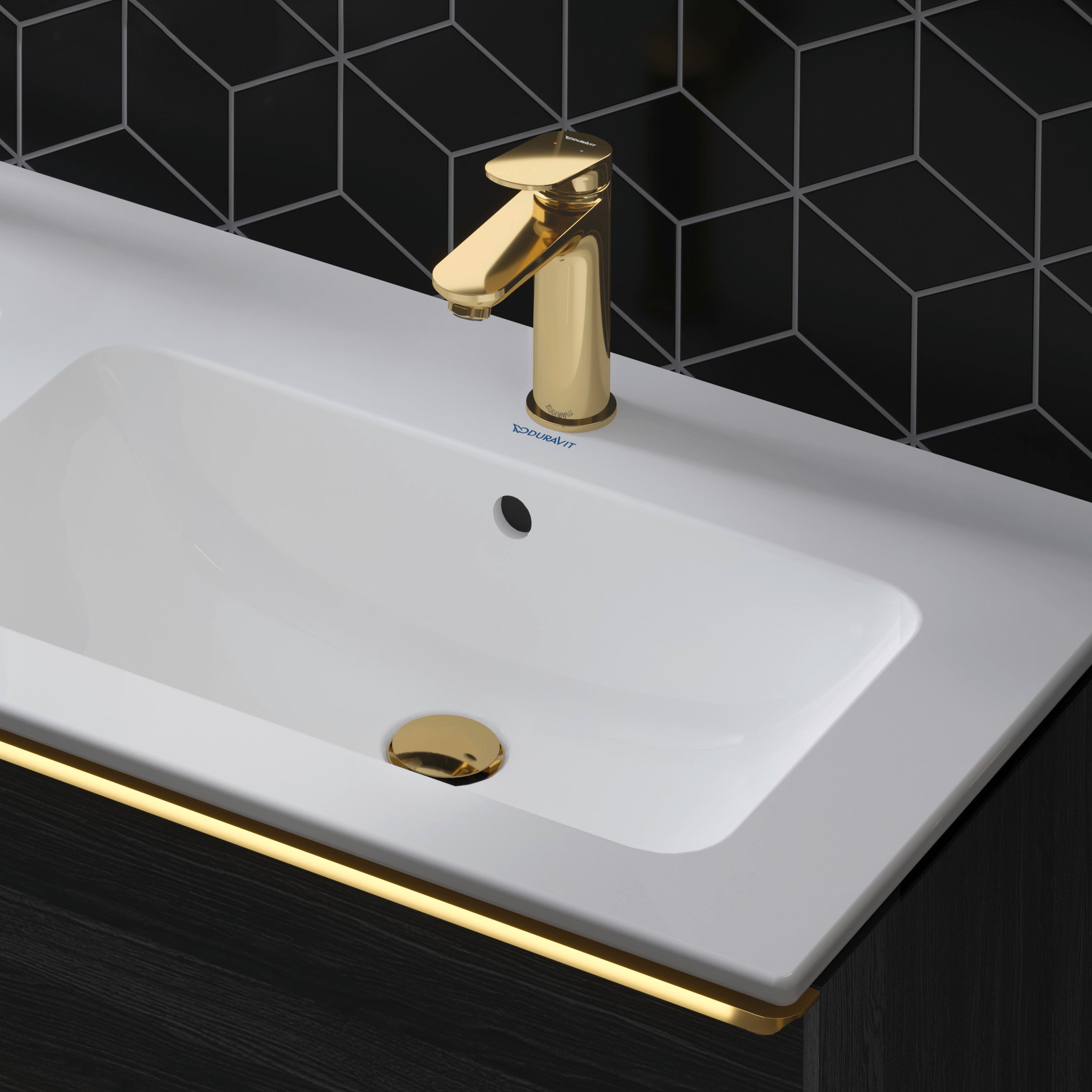 Wave Duravit Mitigeur monocommandé pour lavabo M avec tirette - Couleur au choix