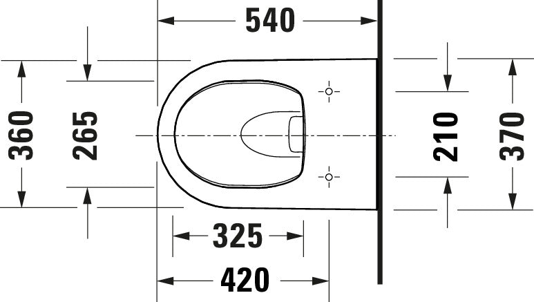 Duravit Soleil Wand-WC-Set mit WC-Sitz - verdeckte Befestigung