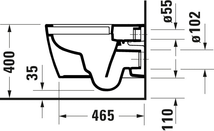 Duravit Soleil Wand-WC-Set mit WC-Sitz - verdeckte Befestigung