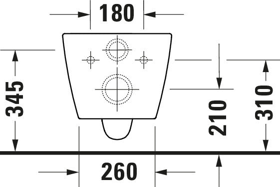 Duravit Soleil Wand-WC-Set mit WC-Sitz - verdeckte Befestigung