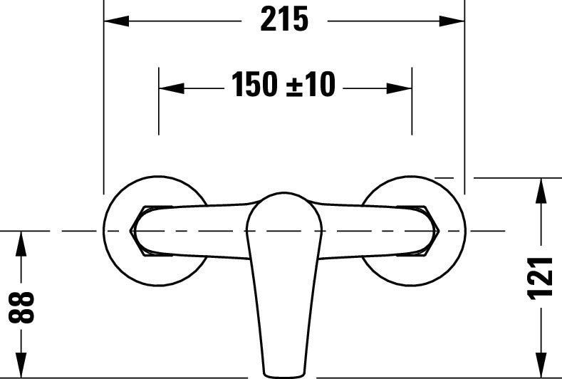 Duravit DuraVelez Brausearmatur, Aufputz, 1 Verbraucher, Chrom