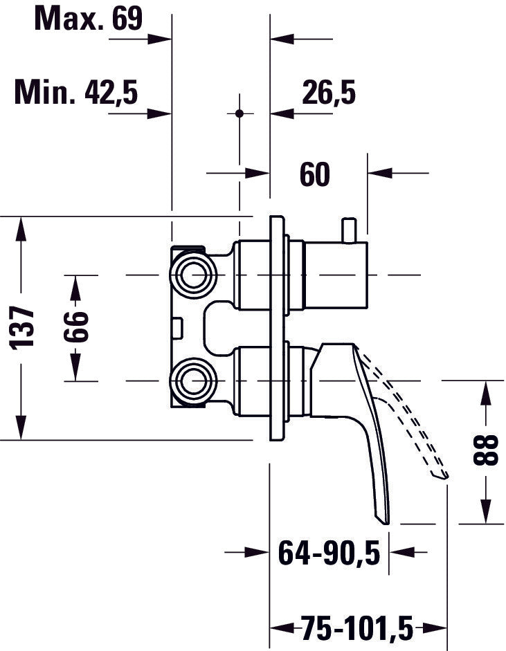 Duravit DuraVelez badkraan