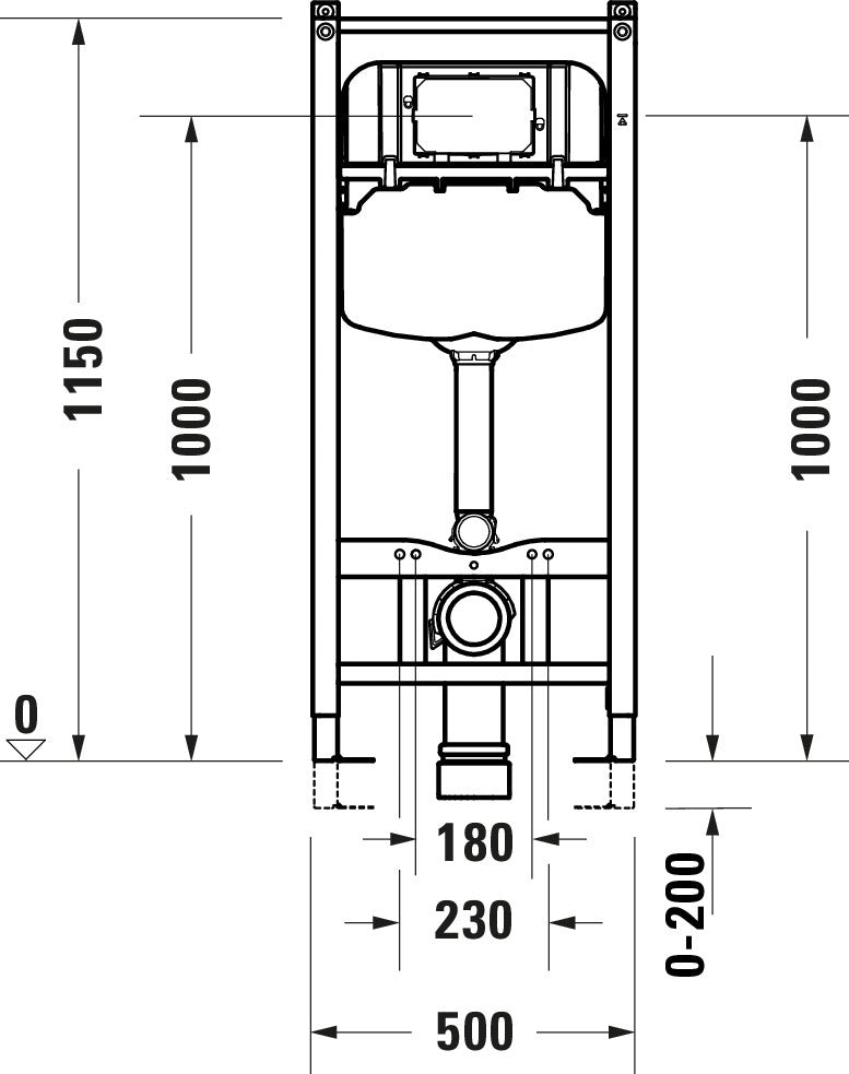 Duravit DuraSystem élément d'installation WC