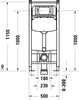 Duravit DuraSystem WC installation element