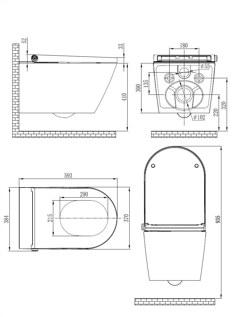 Bernstein douchetoilet PREMIUM 1102
