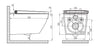 Douche-wc compleetset PRO+1104 met Geberit Duofix voorwand-element