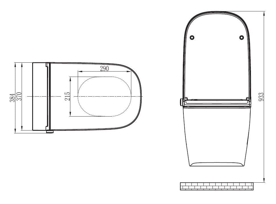 Ensemble complet WC-douche PRO+1104 avec élément de paroi Geberit Duofix
