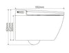 Douch-wc-compleetset 540 PRO met Geberit Duofix voorwandelement