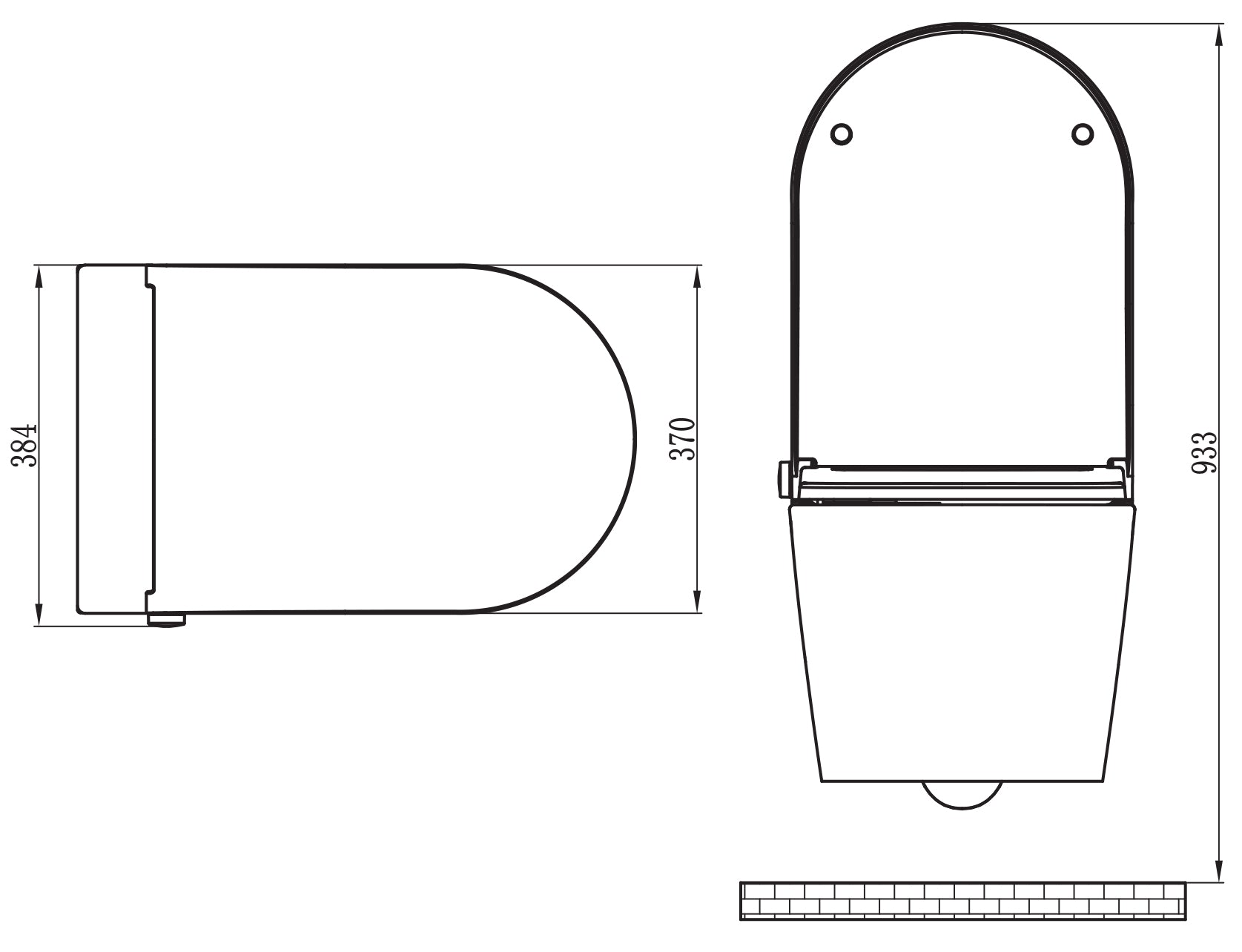 WC-Komplettpaket 36: DUSCH-WC Basic 1102