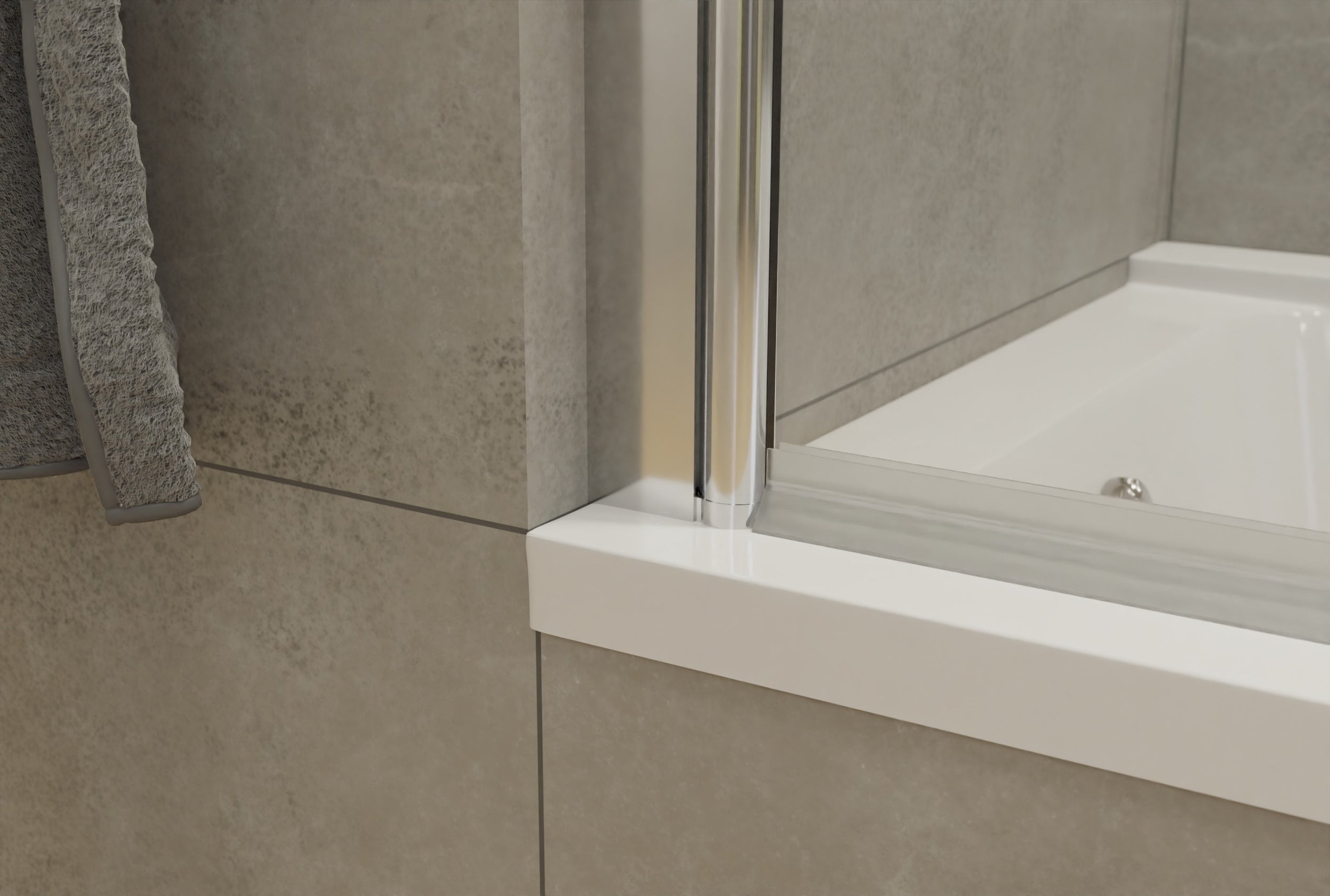 Shower enclosure Nano real glass 6mm NT201 - profile colour & size selectable