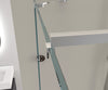 Douchecabine EX412 in U-vorm met vleugeldeuren - 8 mm - Nano echt glas - 120 x 80 x 195 cm - Handdoekstang