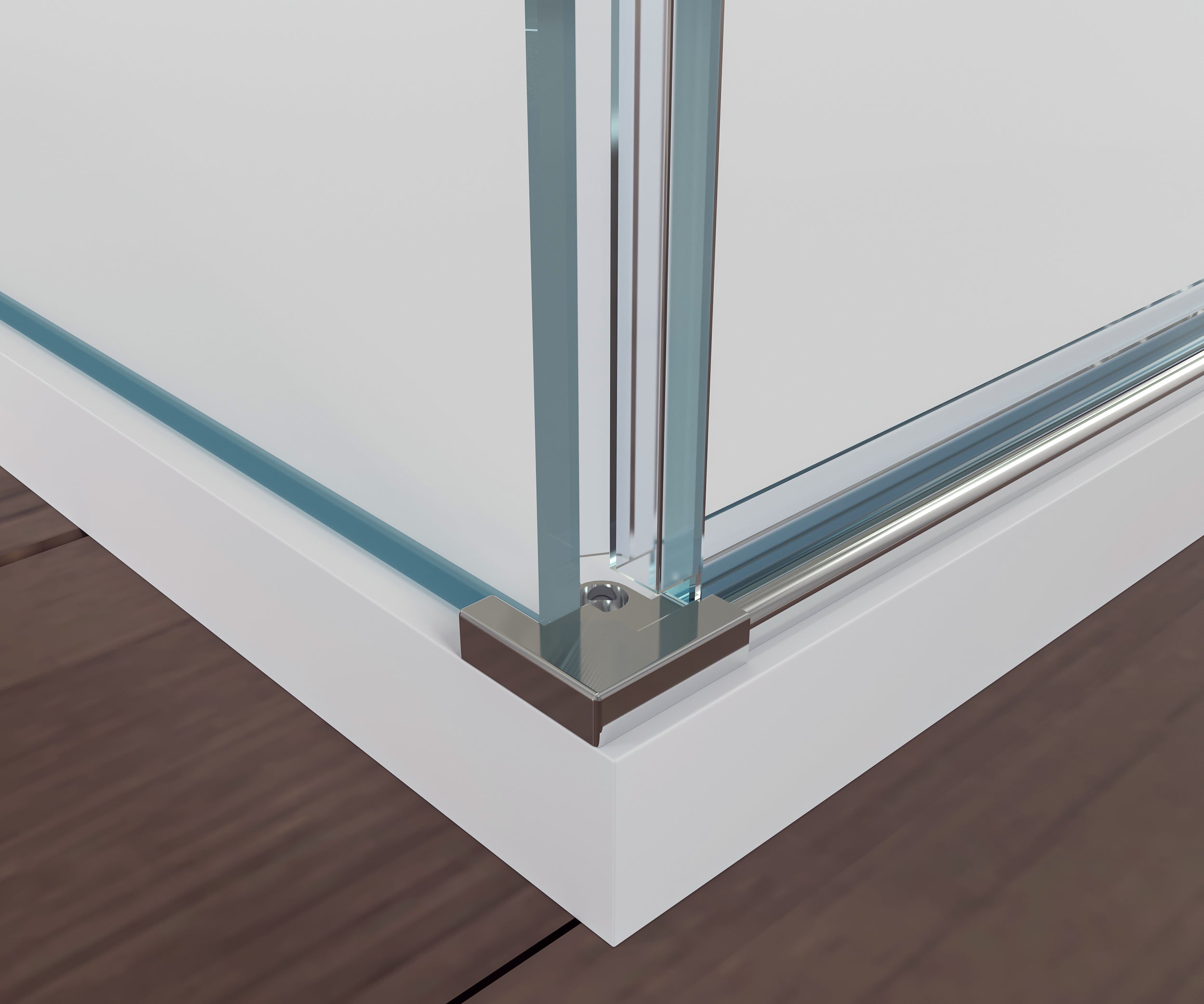 Douchecabine EX412 in U-vorm met vleugeldeuren - 8 mm - Nano echt glas - 120 x 80 x 195 cm - Handdoekstang