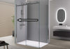 Shower cubicle NANO real glass sliding door EX806 - 90x120x195cm