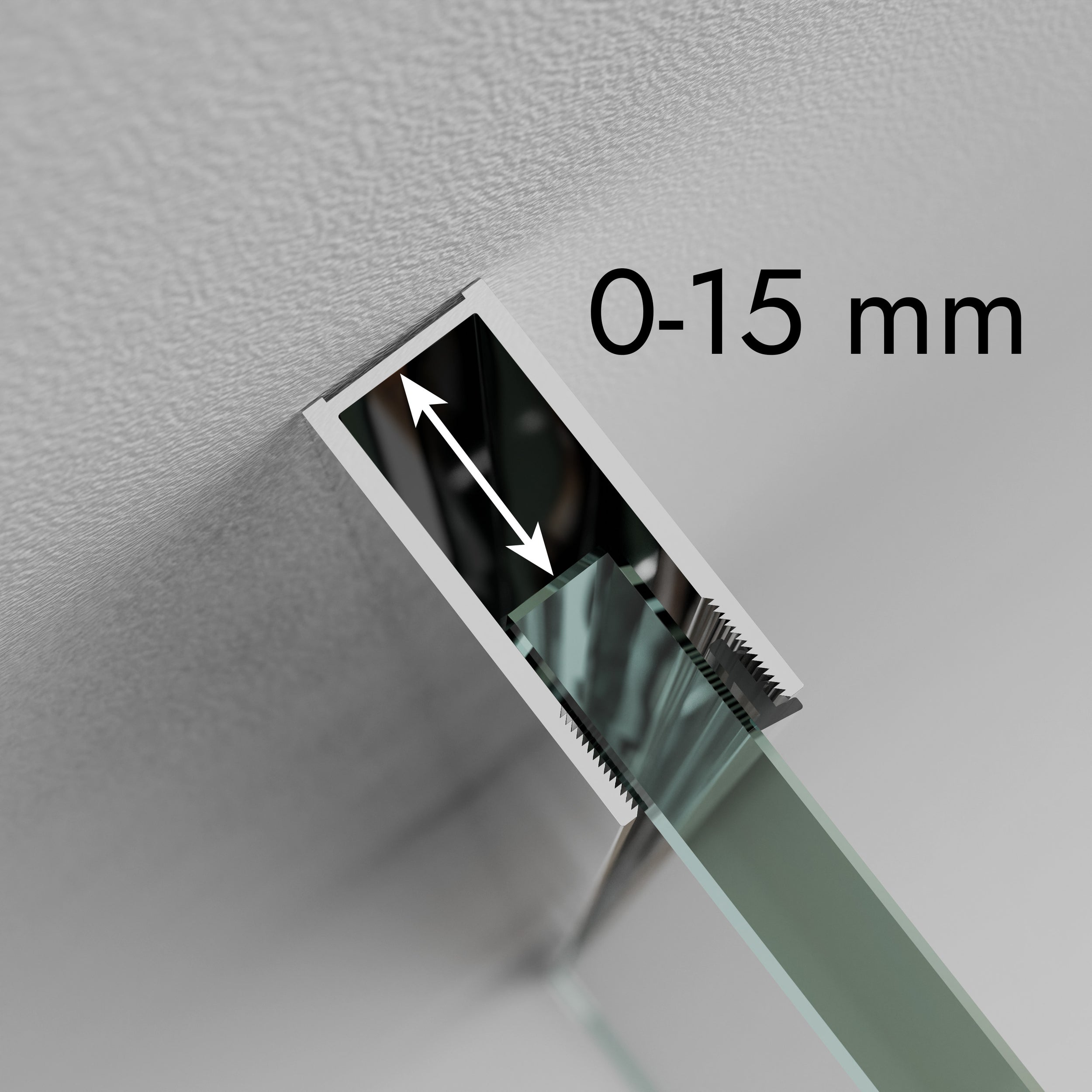 Douchewand Inloop echt glas EX101