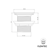 Afvoerventiel FLOWTEC met zeef