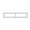 Bathroom Sideboard Fiona Slim 160 cm Matt White 