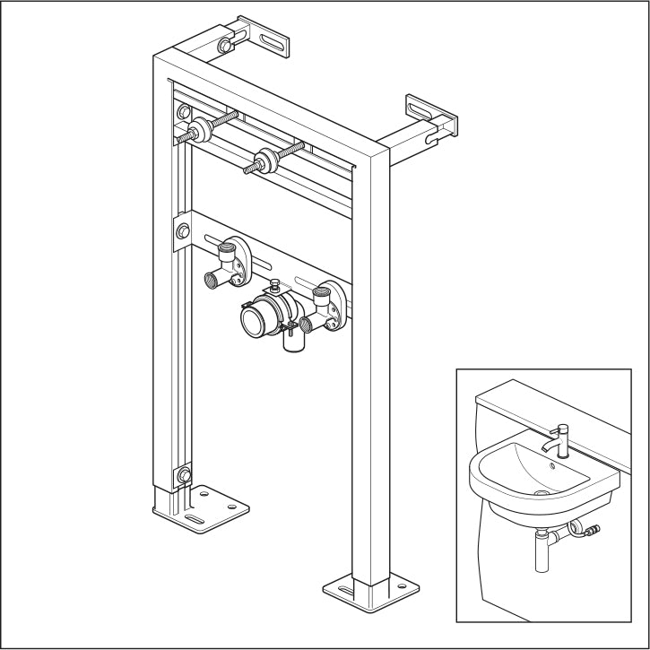 BERNSTEIN Waschbecken-Vorwandelement