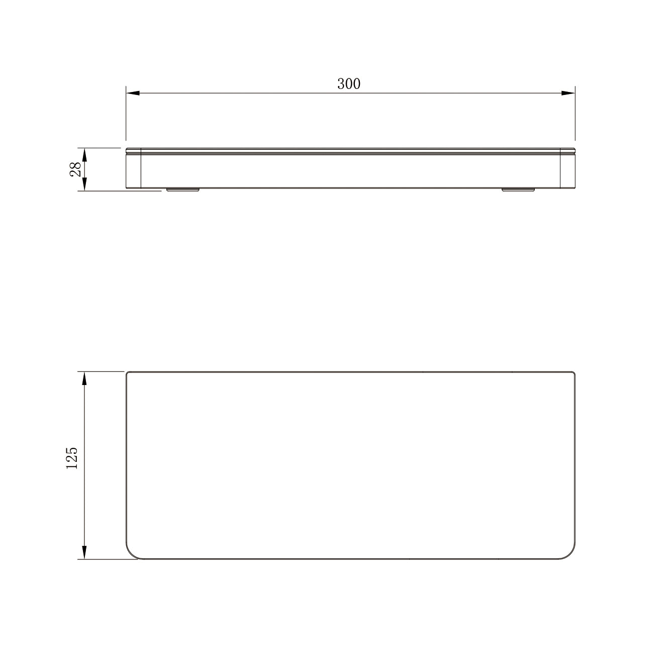 Wandplank Badkamerplank G503