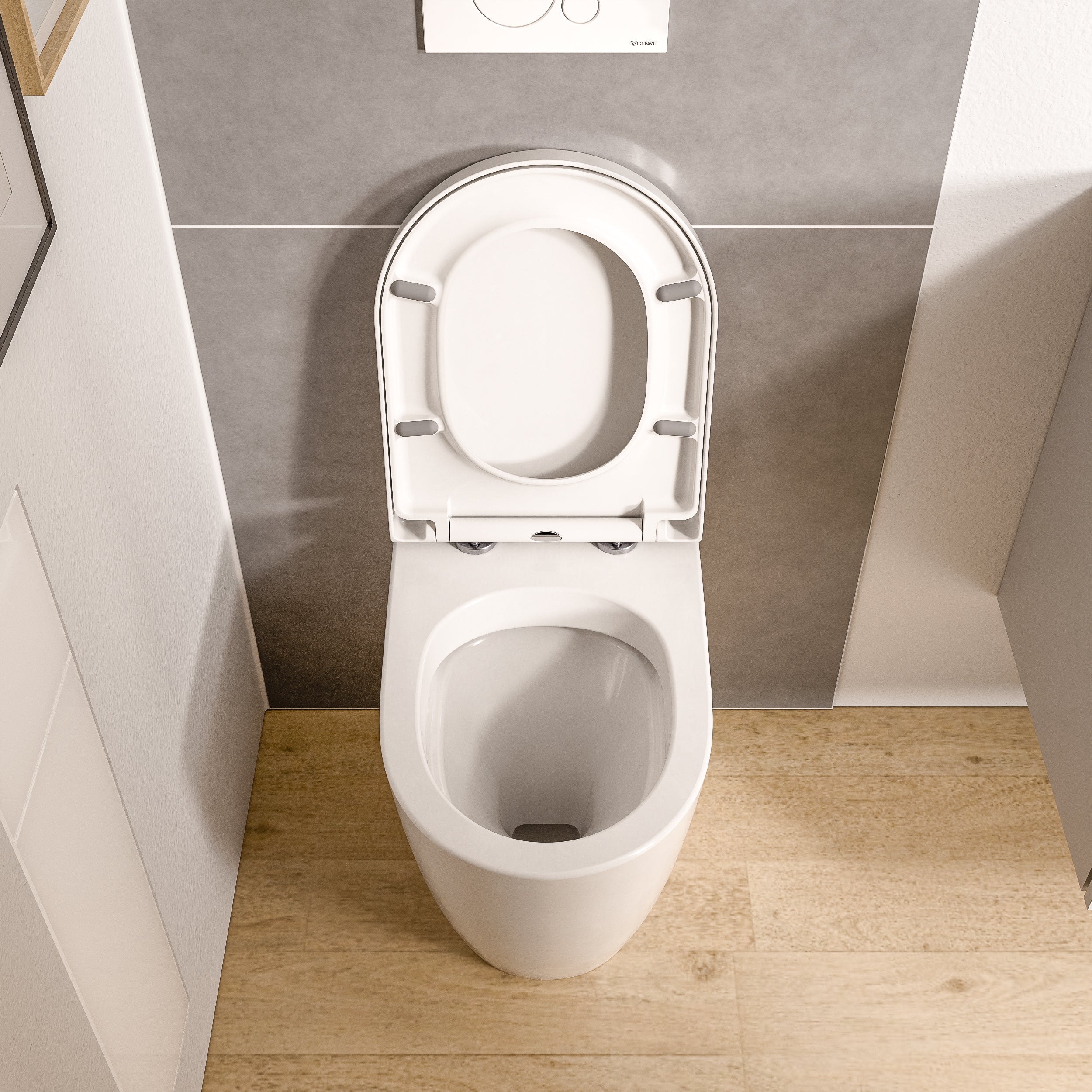 WC au sol VIREO Blanc