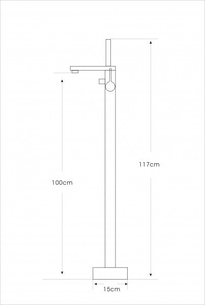 Free-standing bath mixer 1521