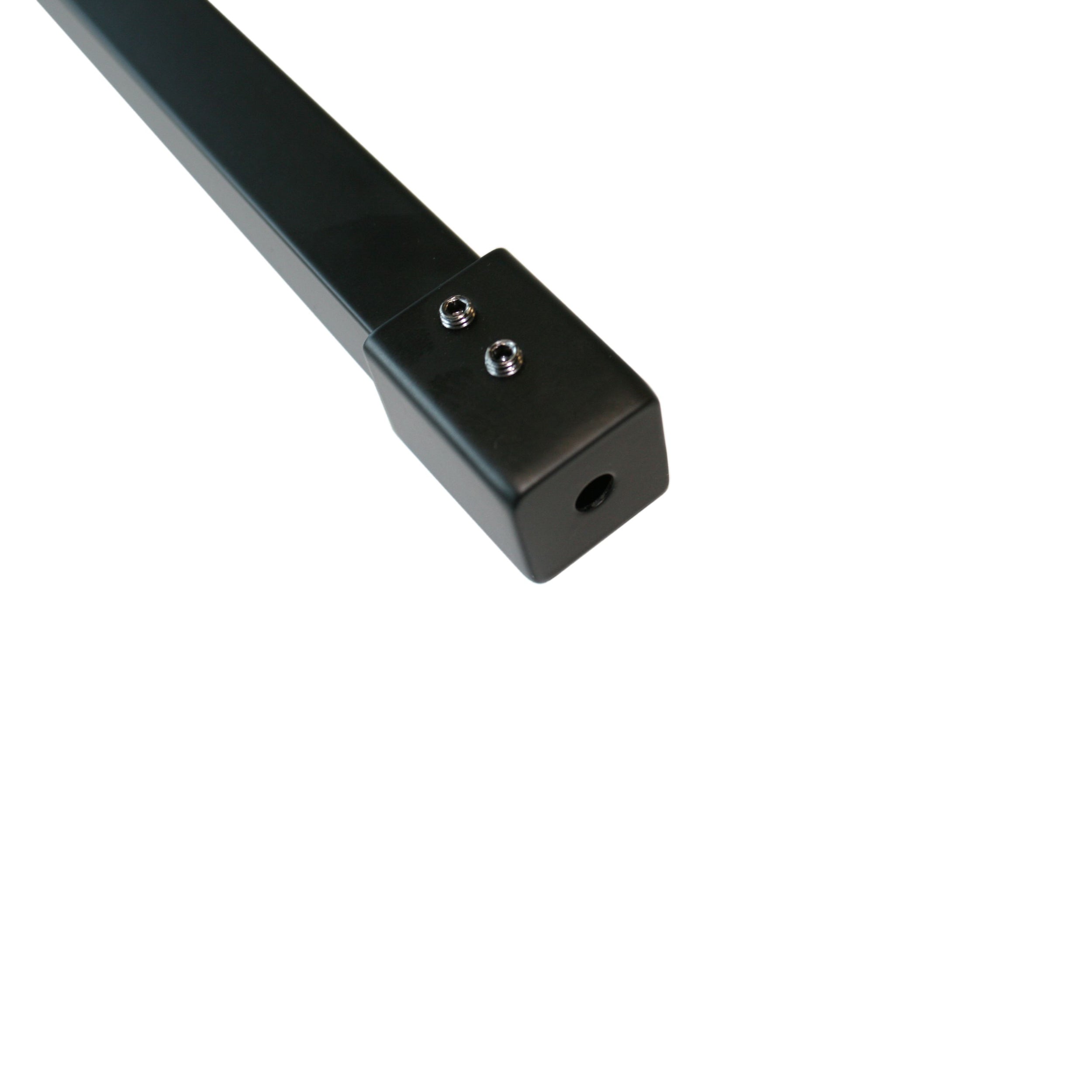 Black Stainless steel support bar for walk-in shower enclosure 