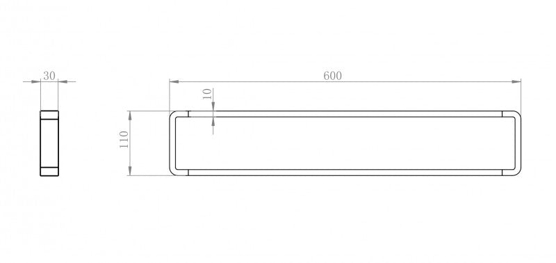 Porte-serviettes mural SDLHH60 en laiton