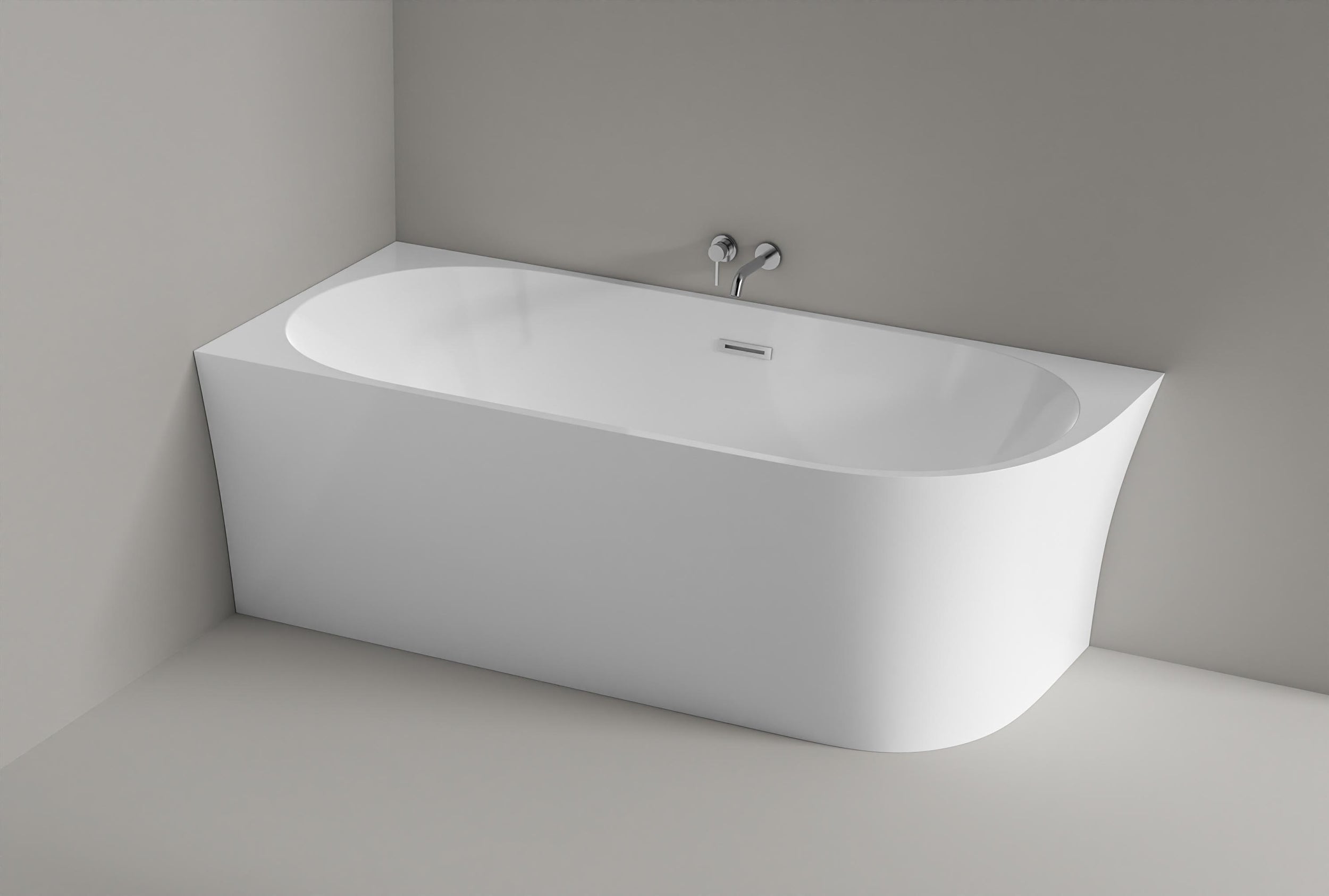 Free-standing space-saving bath NOVA CORNER Acrylic