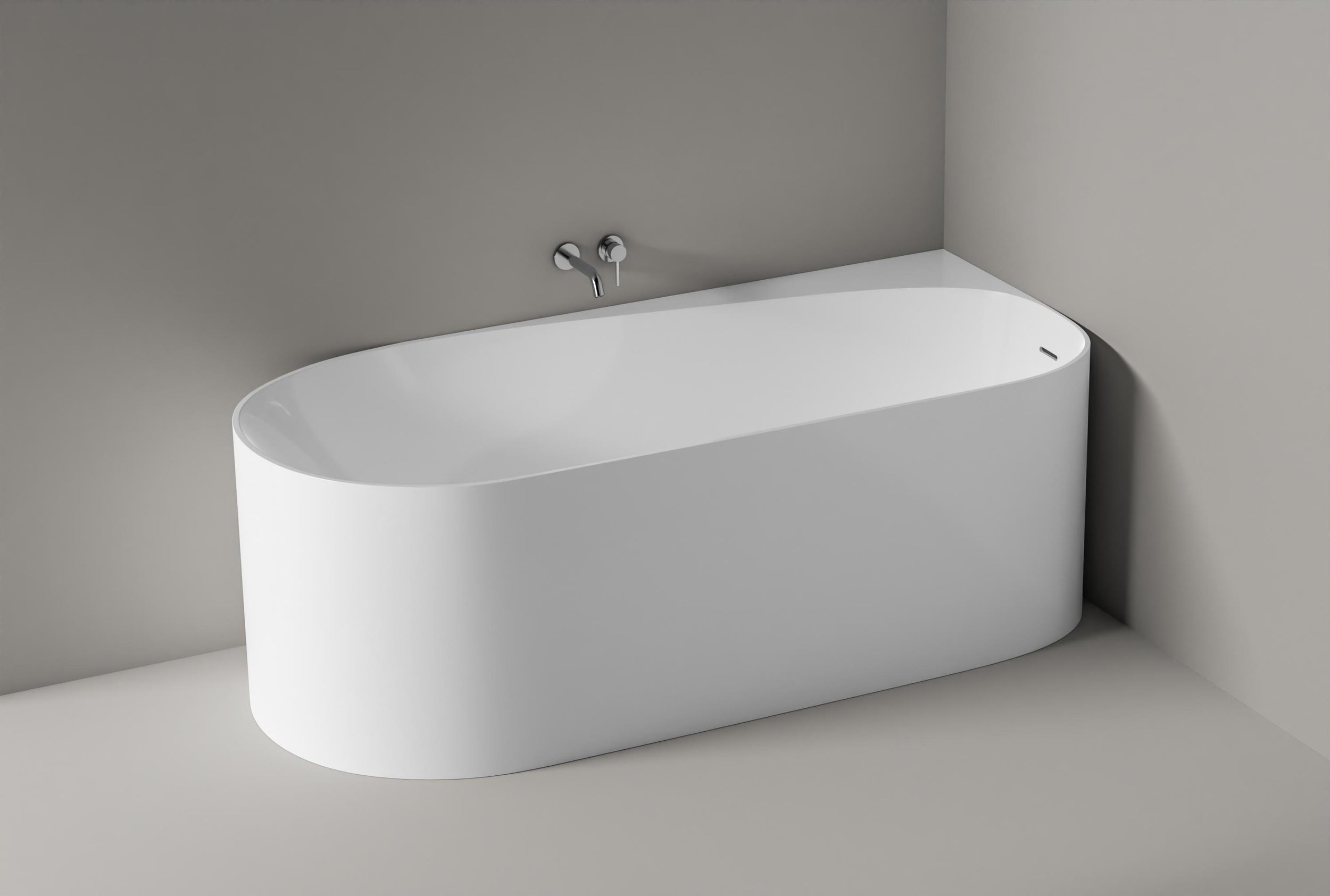 Freestanding acrylic bathtub ONDA CORNER