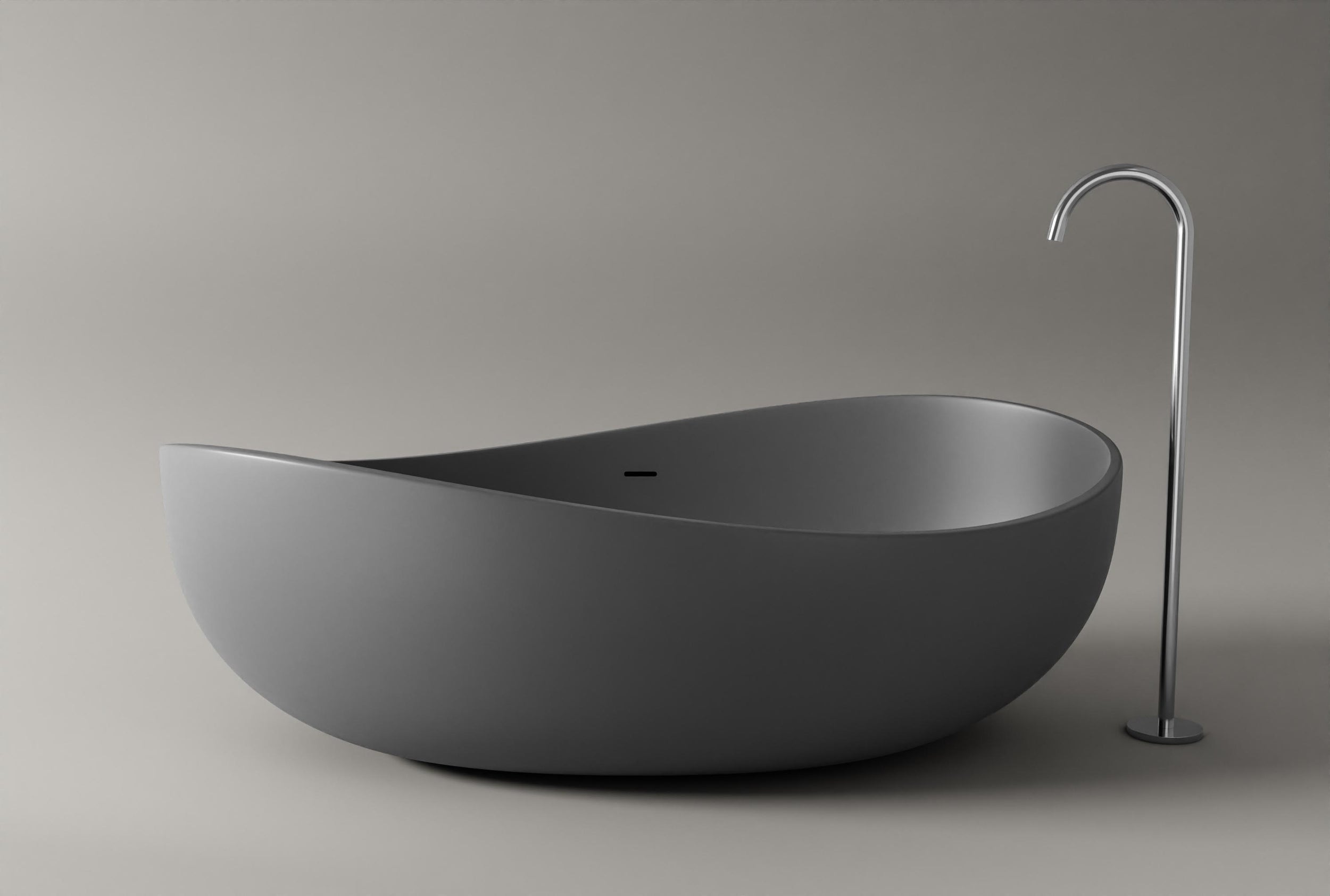 Freistehende Badewanne WAVE STONE