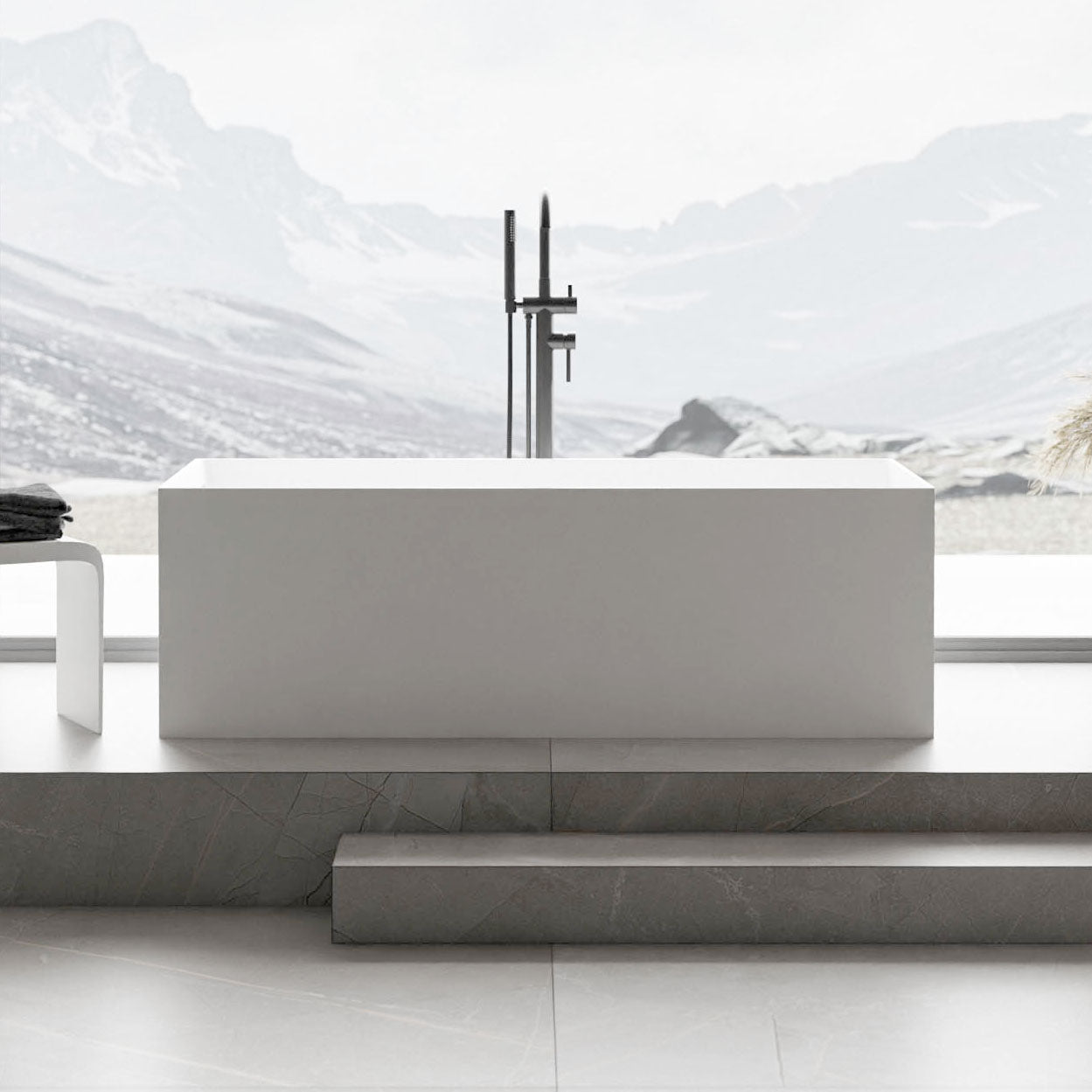 Baignoire autoportante LUNA STONE