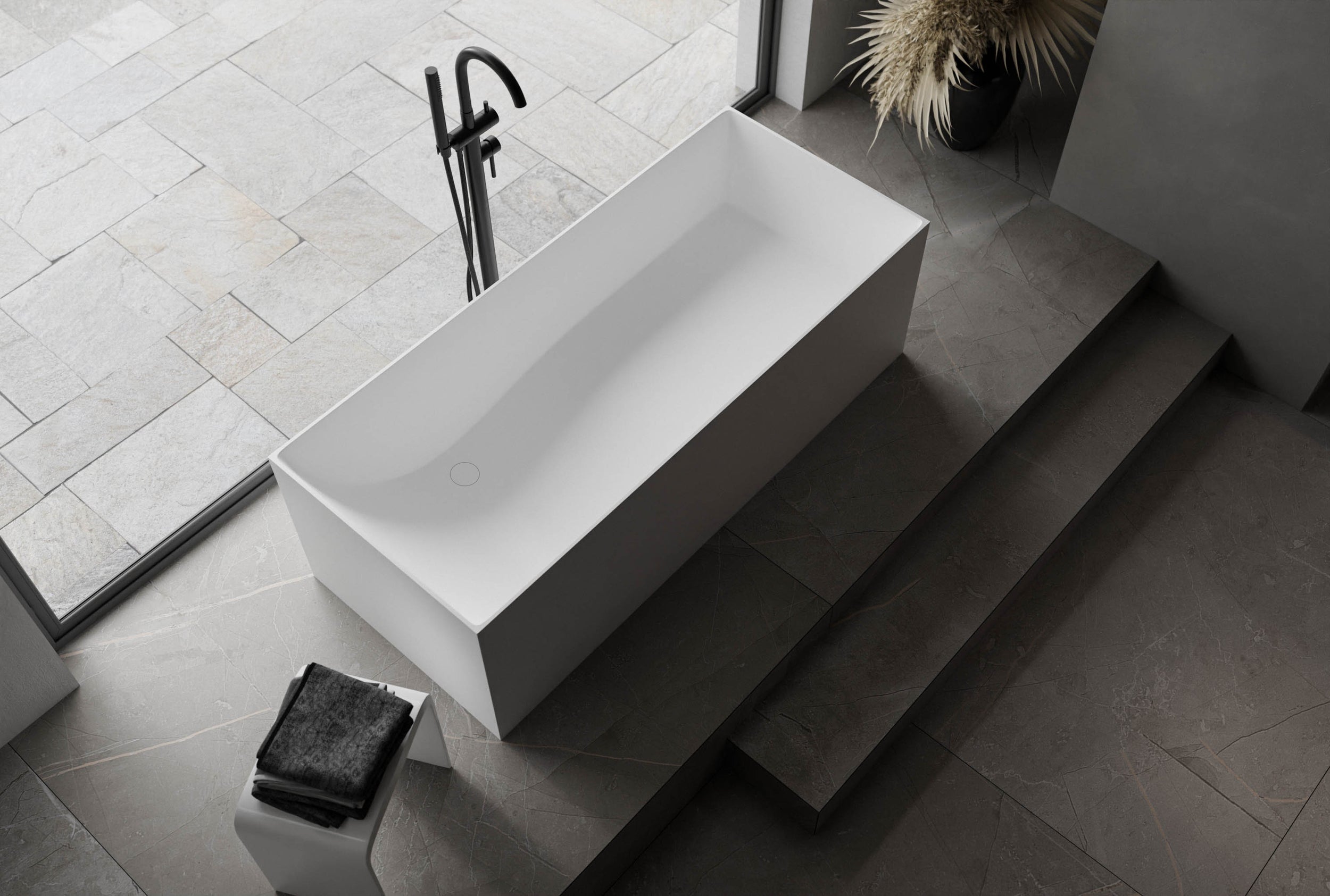 Baignoire autoportante LUNA STONE