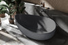 Free-standing bathtub WAVE STONE mineral cast