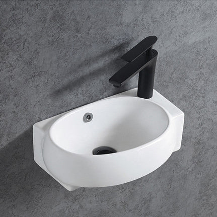 KW198 ceramic wall-mounted washbasin for guest WC