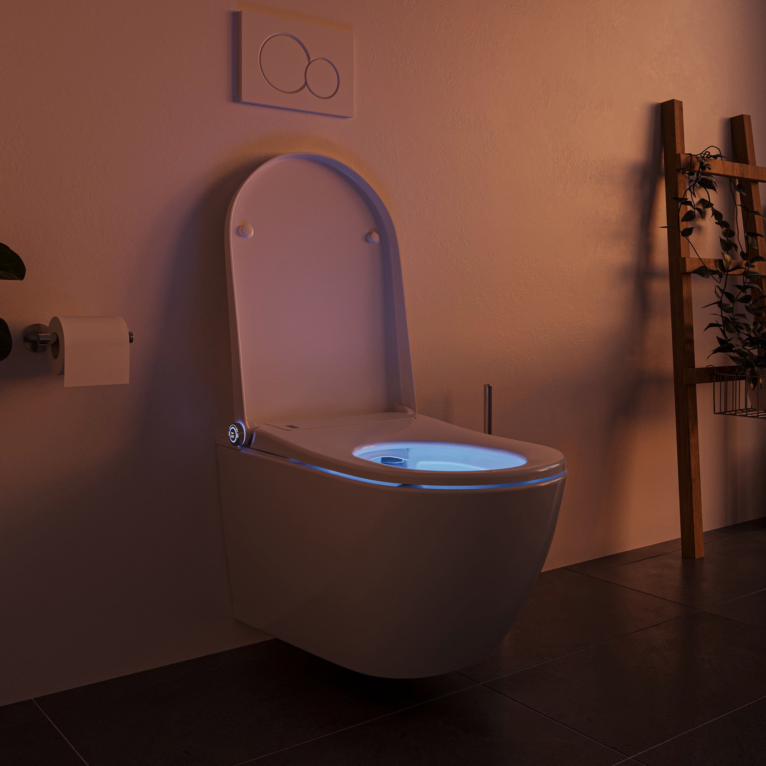 Ensemble complet WC-douche PRO+1102 avec élément de montage apparent Geberit Duofix