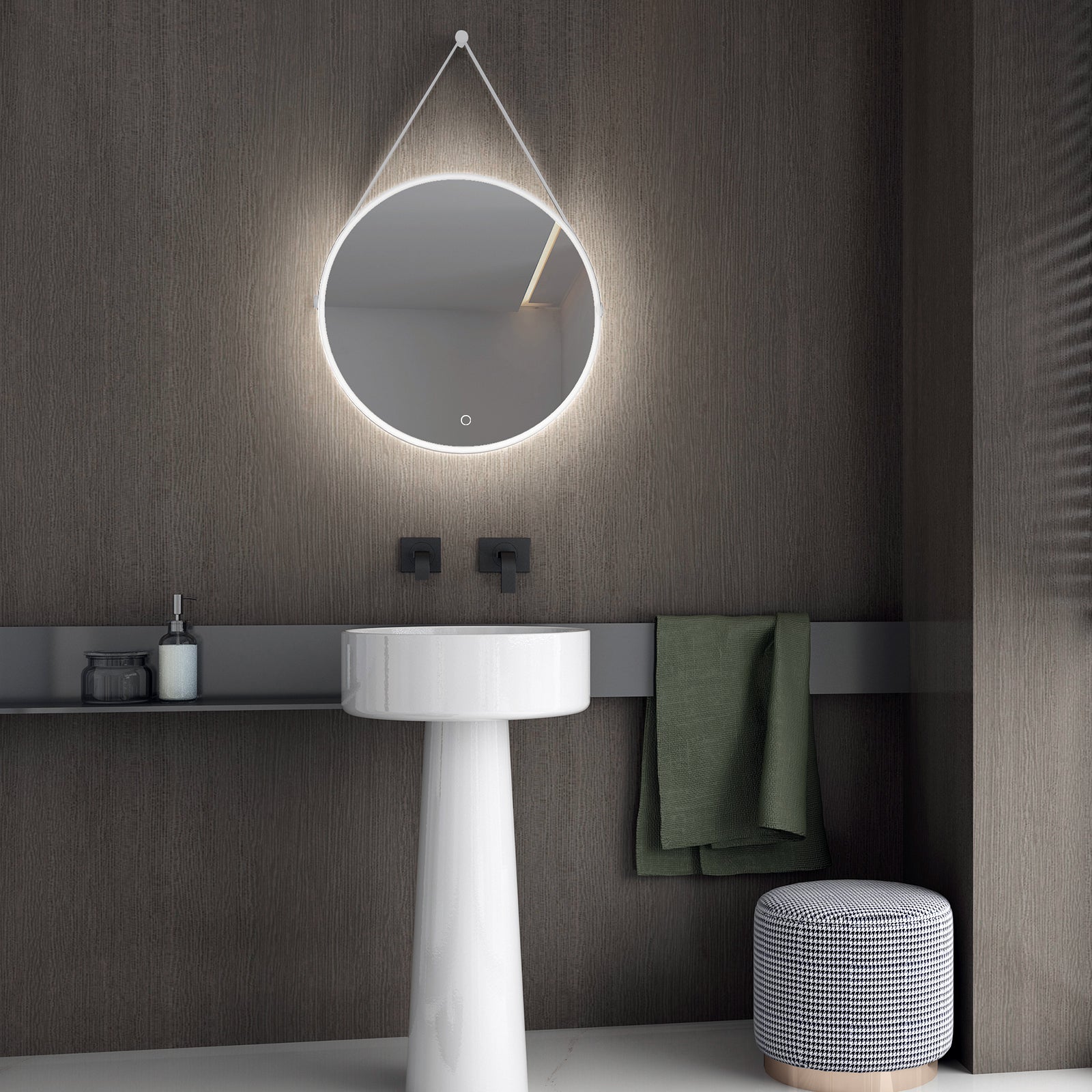 Miroir lumineux LED salle de bain 2884 Rond