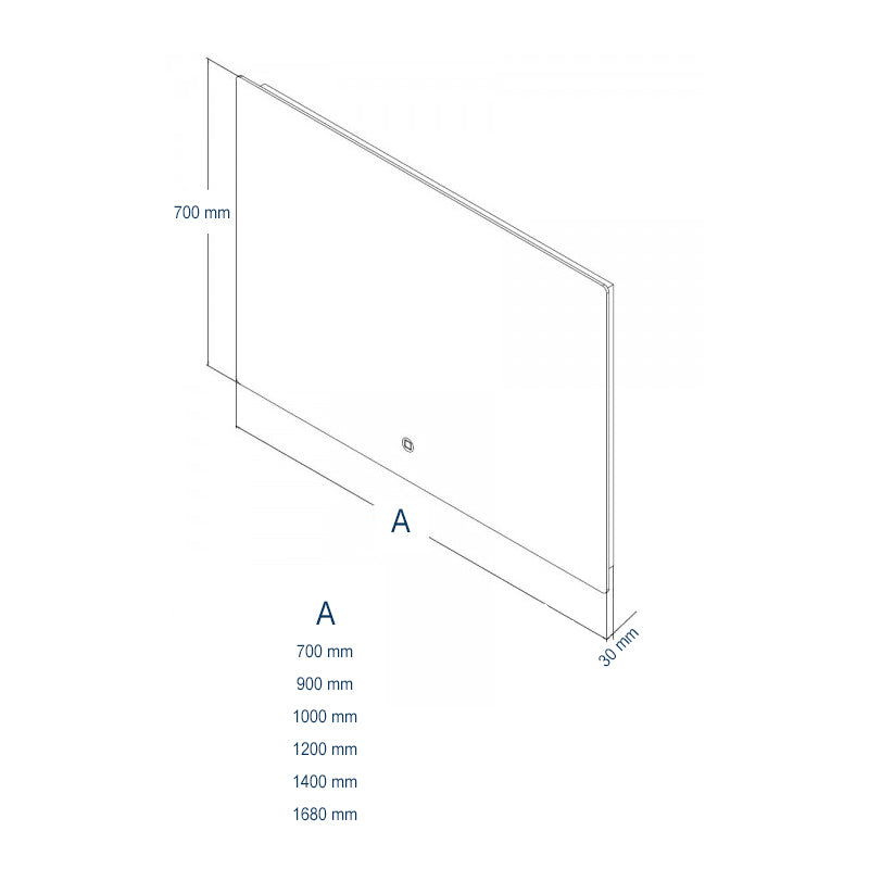 Miroir lumineux LED salle de bain 2137