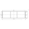 Meuble sous-lavabo 150S