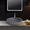 Countertop Washbasin NT2420 of mineral cast Pure acrylic - Matt Concrete Effect  - 45 x 45 x 10 cm